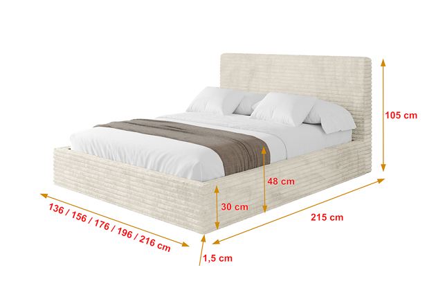 Polsterbett ALOVA - 4
