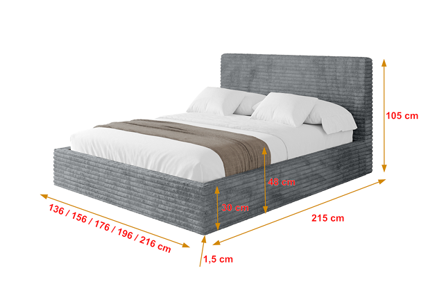 Polsterbett ALOVA - 4