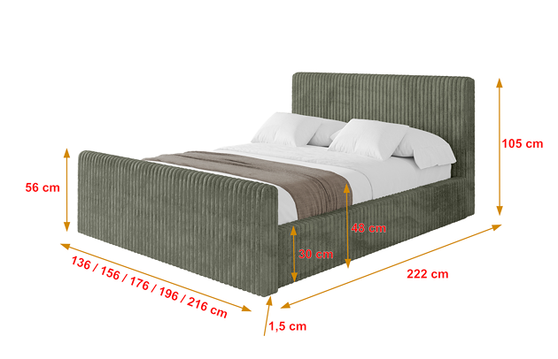 Polsterbett ALOVA-Z-v1 - 4