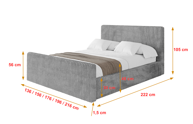 Polsterbett ALOVA-Z-v1 - 4
