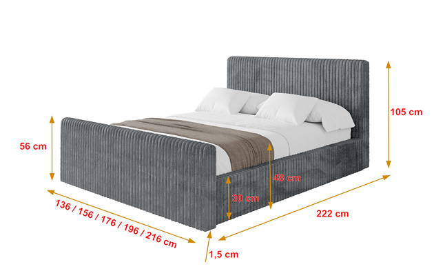 Polsterbett ALOVA-Z-v1 - 4