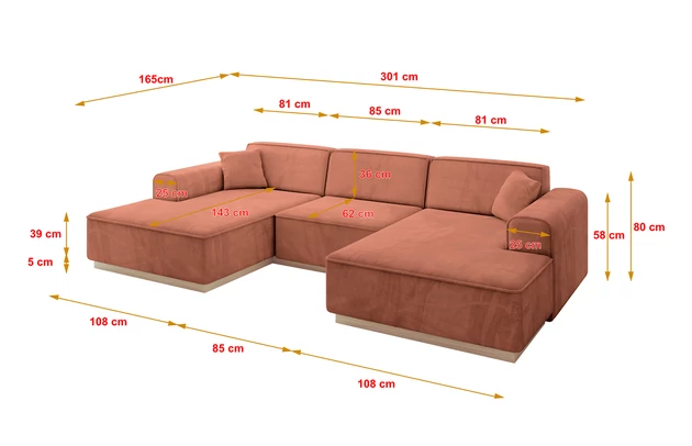 Wohnlandschaft IREA-U1 - 4
