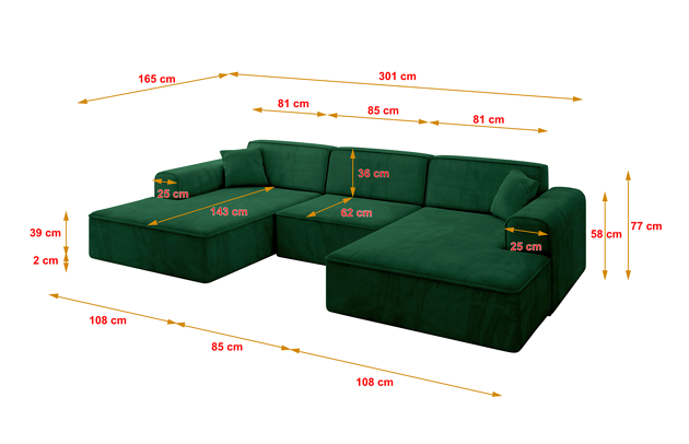 Wohnlandschaft IREA-U1-v3 - 4