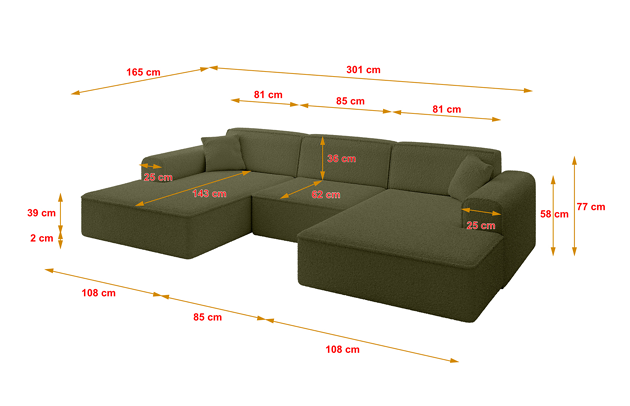 Wohnlandschaft IREA-U1-v3 - 4