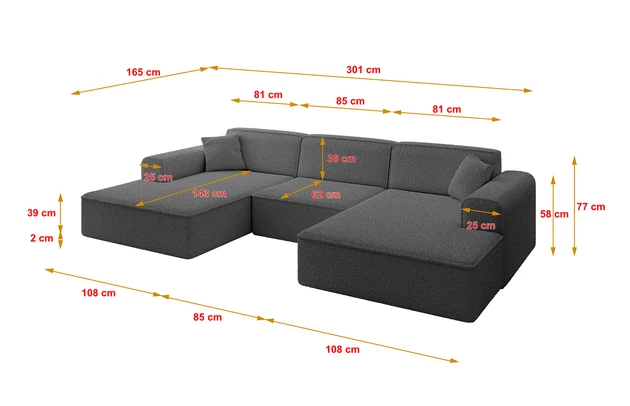 Wohnlandschaft IREA-U1-v3 - 4