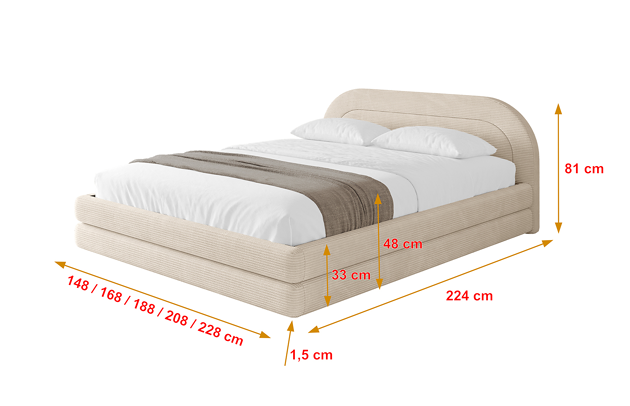 Polsterbett LERIS-v1 - 4