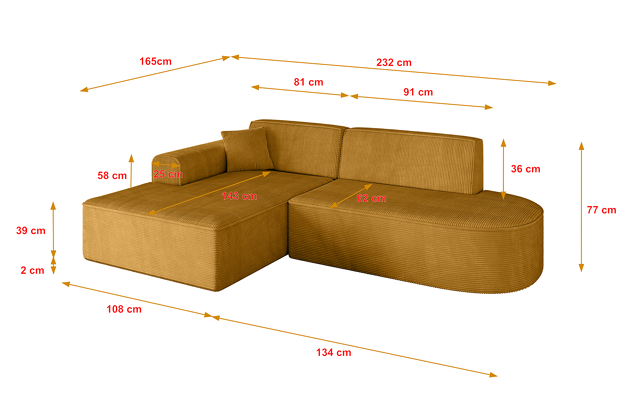 Ecksofa IREA-L1-v3 - 4