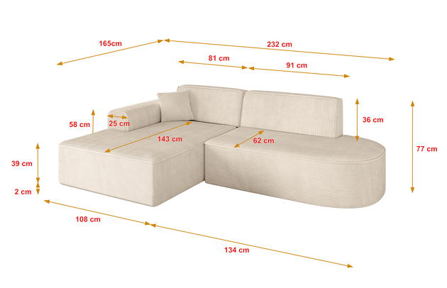 Ecksofa IREA-L1-v3 - 4