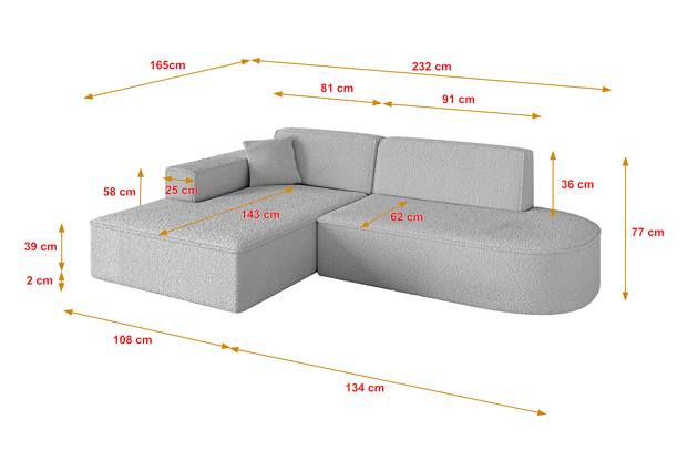 Ecksofa IREA-L1-v4 - 4