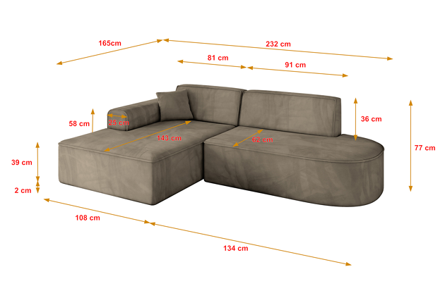 Ecksofa IREA-L1-v3 - 4