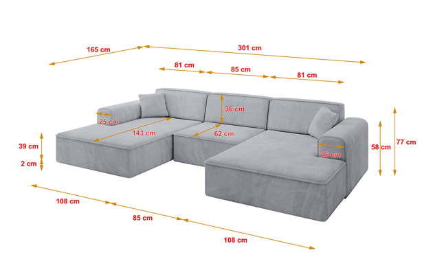 Wohnlandschaft IREA-U1-v3 - 4