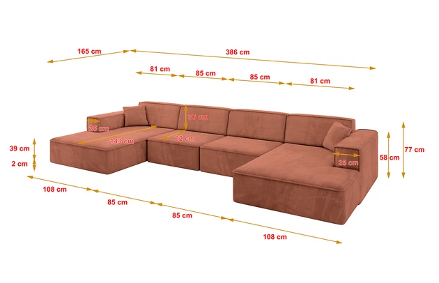 Wohnlandschaft IREA-U2-v4 - 4