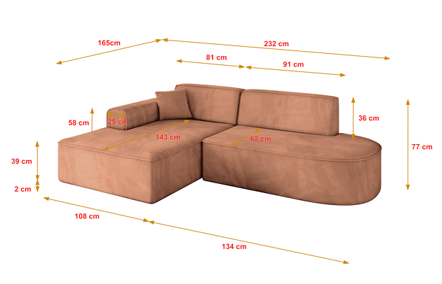 Ecksofa IREA-L1-v3 - 4