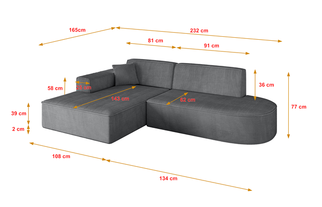 Ecksofa IREA-L1-v4 - 4