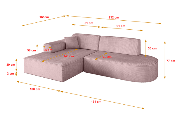 Ecksofa IREA-L1-v4 - 4