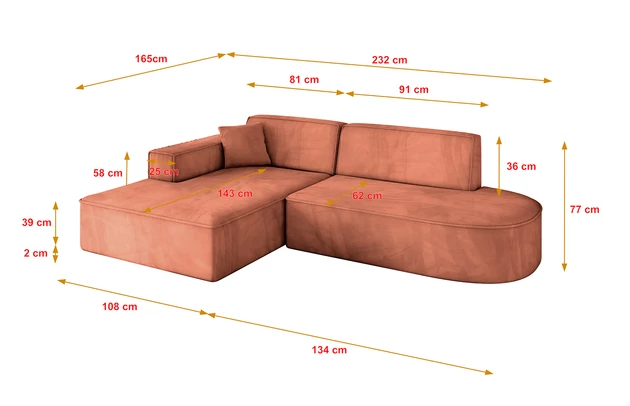 Ecksofa IREA-L1-v4 - 4