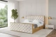Bezug: Samt, Farbe: Beige - Casablanca 2301, Stoffbeschreibung: Polsterstoff Casablanca: „Pet-friendly“, leicht zu reinigen (CleanBOO+), wasserabweisend mit Lotuseffekt, scheuerfest (45.000 Martindale- Zyklen), Gewicht 310g/m2 ±5 %, Zimmer: Schlafzimmer, Länge: 230 cm, Breite: 140 cm, Höhe: 107 cm, Größe: 120x200 cm, Länge der Schlaffläche: 200 cm, Breite der Schlaffläche: 120 cm, Liegehöhe: 48 cm, Matratze: Mit H3 / H4 Taschenfederkern Matratze, Höhe der Matratze: 25 cm, Matratzentyp: Taschenfederkernmatratze, Bettkasten: Ja, Anzahl der Bettkasten: 1, Höhe der Bettkasten: 30 cm, Höhe des Kopfteils: 107 cm, Dicke des Kopfteils: 8 cm, Dicke des Fußteils: 7 cm, Gepolsterte Rückseite: Nein - 1