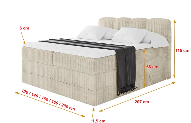 Boxspringbett NINA KING - 4
