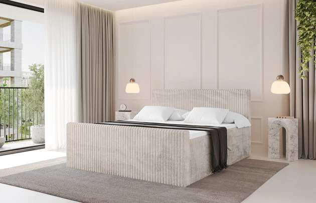 Stoffbeschreibung: Polsterstoff Cord: angenehma Polsterstoff mit Kordstruktur (90-100 000 Martindale-Zyklen) und leicht zu reinigender Möbellstoff, pillingarm (4-5), aus 100%PES, 420 g/m2 ±5 %, Zimmer: Schlafzimmer, Länge: 212 cm, Breite: 120 cm, Höhe: 105 cm, Länge der Schlaffläche: 200 cm, Breite der Schlaffläche: 120-cm, Liegehöhe: 55 cm, Höhe der Matratze: 20 cm, Matratze: Bonellfederung, Farbe des Toppers: Weiß, Höhe des Toppers: 5 cm, Material des Toppers: Schaumstoff, Bettkasten: Ja, Anzahl der Bettkasten: 2, Höhe des Bettkastens: 30 cm, Höhe des Kopfteils: 105 cm, Material der Füße: Plastik, Höhe der Füße: 2 cm, Dicke des Kopfteils: 8 cm, Dicke des Fußteils: 7 cm, Gepolsterte Rückseite: Nein, Größe: 120x200 cm, Farbe: Creme - Tilia 01, Bezug: Cord, Härtegrad der Matratze: H3, Höhe der Bettkasten: 30 cm - 1