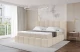 Material: Holz, Bezug: Flechtstoff, Farbe: Beige - Aragon 03, Stoffbeschreibung: polsterstoff-aragon-hochwertige-und-elegante-strukturweich-und-angenehm-im-griffscheuerfest-45-000-60000-zyklen-gewicht-von-340-g-m2reibungswiderstand-4-5, Zimmer: Schlafzimmer, Länge: 238 cm, Breite: 120 cm, Höhe: 113 cm, Größe: 120x200 cm, Länge der Schlaffläche: 200 cm, Breite der Schlaffläche: 120 cm, Liegehöhe: 54 cm, Härtegrad der Matratze: H3, Matratze: Bonellfederung, Farbe des Toppers: Weiß, Höhe des Toppers: 5 cm, Material des Toppers: Schaumstoff, Bettkasten: Ja, Anzahl der Bettkasten: 2, Höhe des Kopfteils: 113 cm, Material der Füße: Plastik, Höhe der Füße: 2 cm, Gepolsterte Rückseite: Nein, Stil: Modern - 1