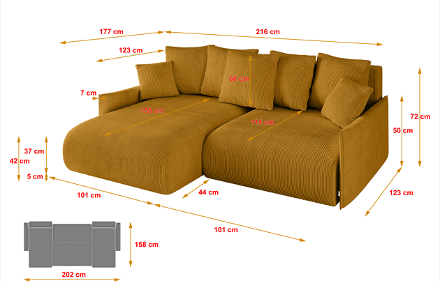 Ecksofa ONESK-L-v1 - 4
