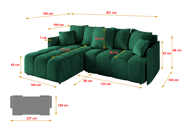 Ecksofa LONLI-L - 4