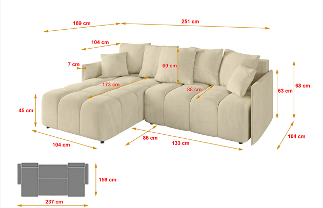 Ecksofa LONLI-L - 4