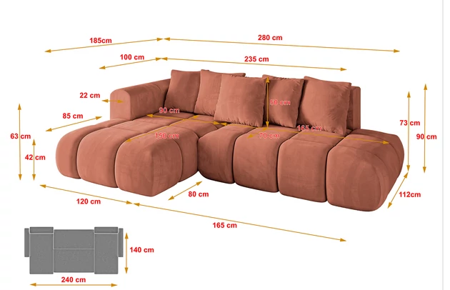 Ecksofa CLOUD-L-v1 - 8