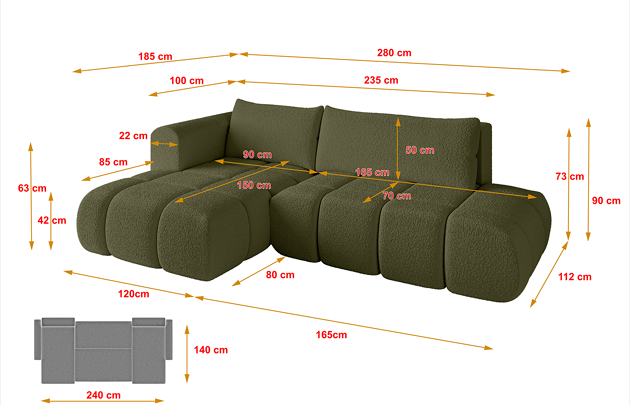 Ecksofa CLOUD-L - 4