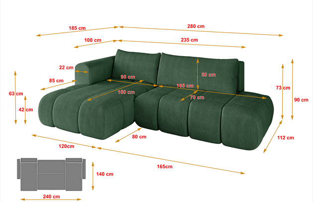 Ecksofa CLOUD-L - 4
