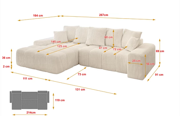 Ecksofa ENSI-L - 4