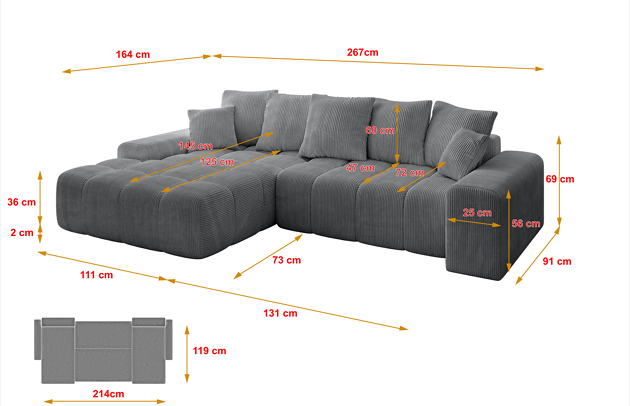 Ecksofa ENSI-L - 4