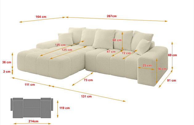 Ecksofa ENSI-L - 4