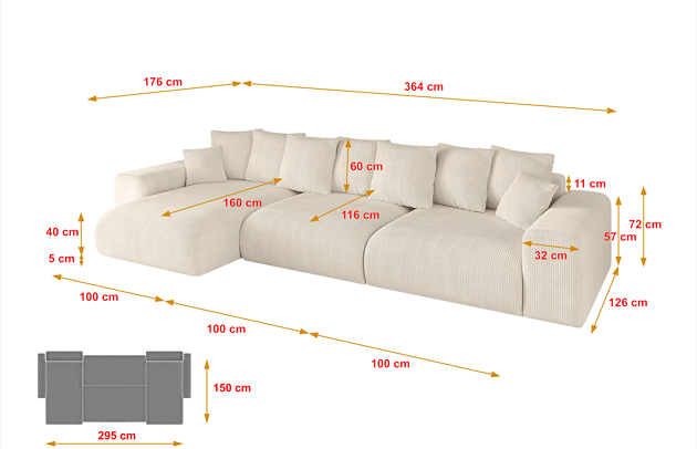 Ecksofa ESKAR-L2 - 4
