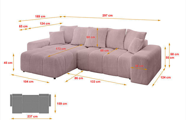 Ecksofa ENIL-L - 4