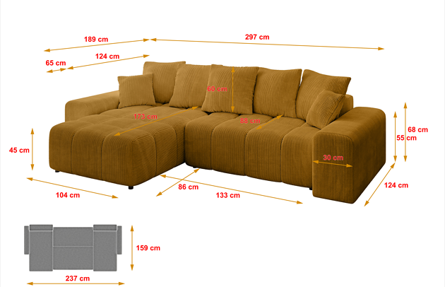 Ecksofa ENIL-L - 4