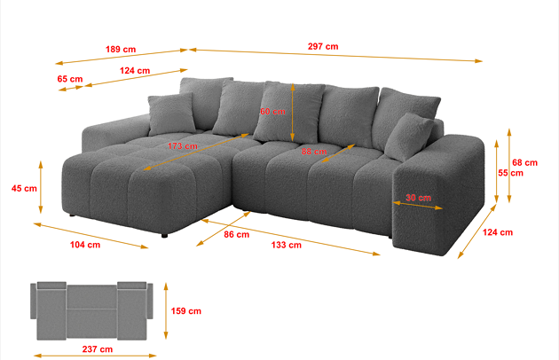 Ecksofa ENIL-L - 4