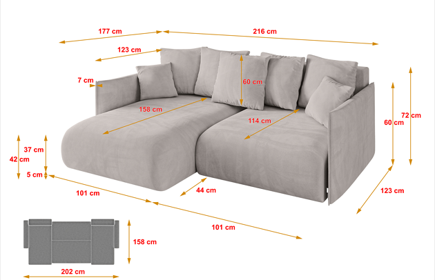 Ecksofa ONESK-L - 4