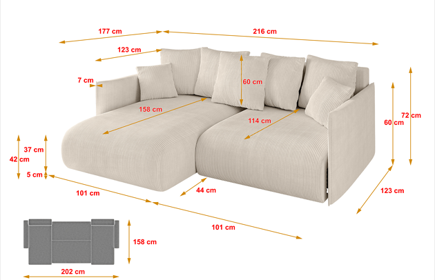 Ecksofa ONESK-L - 4
