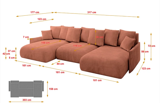 Wohnlandschaft ONESK-U-v1 - 7