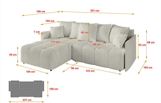 Ecksofa LONLI-L - 4