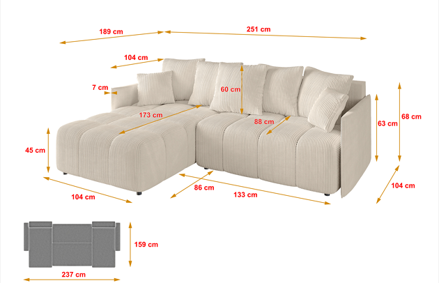 Ecksofa LONLI-L - 4