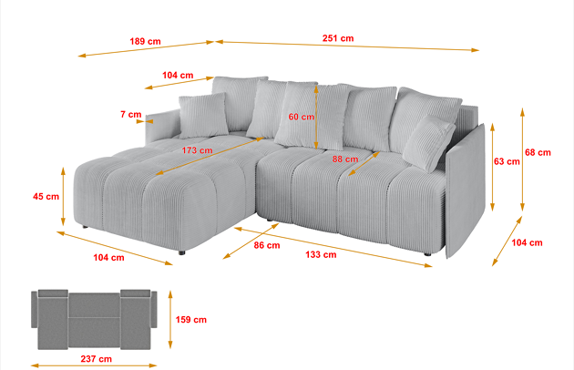 Ecksofa LONLI-L - 4