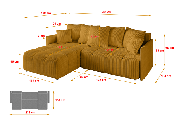 Ecksofa LONLI-L - 4