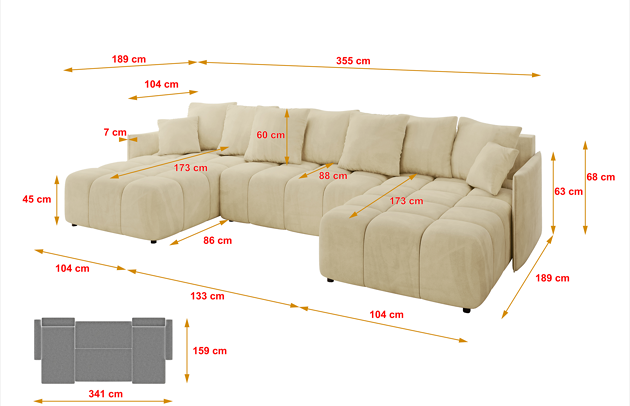 Wohnlandschaft LONLI-U - 4