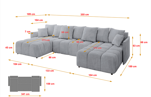 Wohnlandschaft LONLI-U - 4