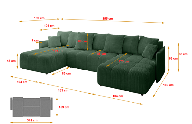 Wohnlandschaft LONLI-U - 4