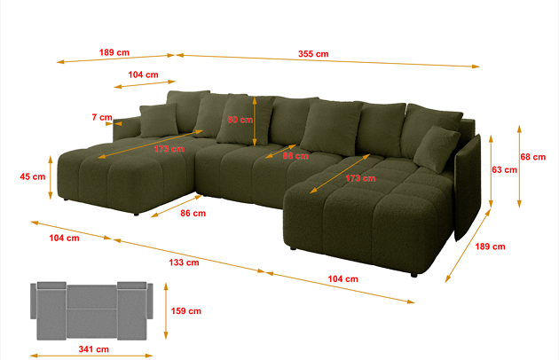 Wohnlandschaft LONLI-U - 4