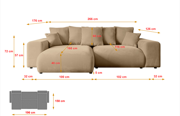 Ecksofa ESKAR-L - 4