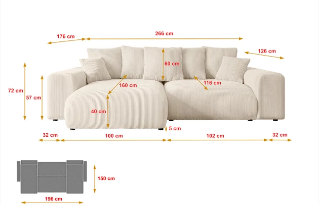 Ecksofa ESKAR-L - 7